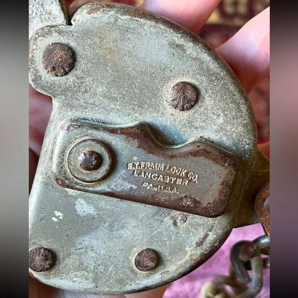 Vintage E.T. Fraim Padlock with Key **Works** Scarce Collectible - Picture 7 of 14